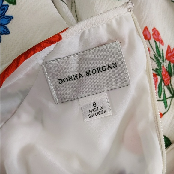 👯♀️Host Pick⚡️Donna Morgan Puff Sleeve Midi Dress - Picture 8 of 12